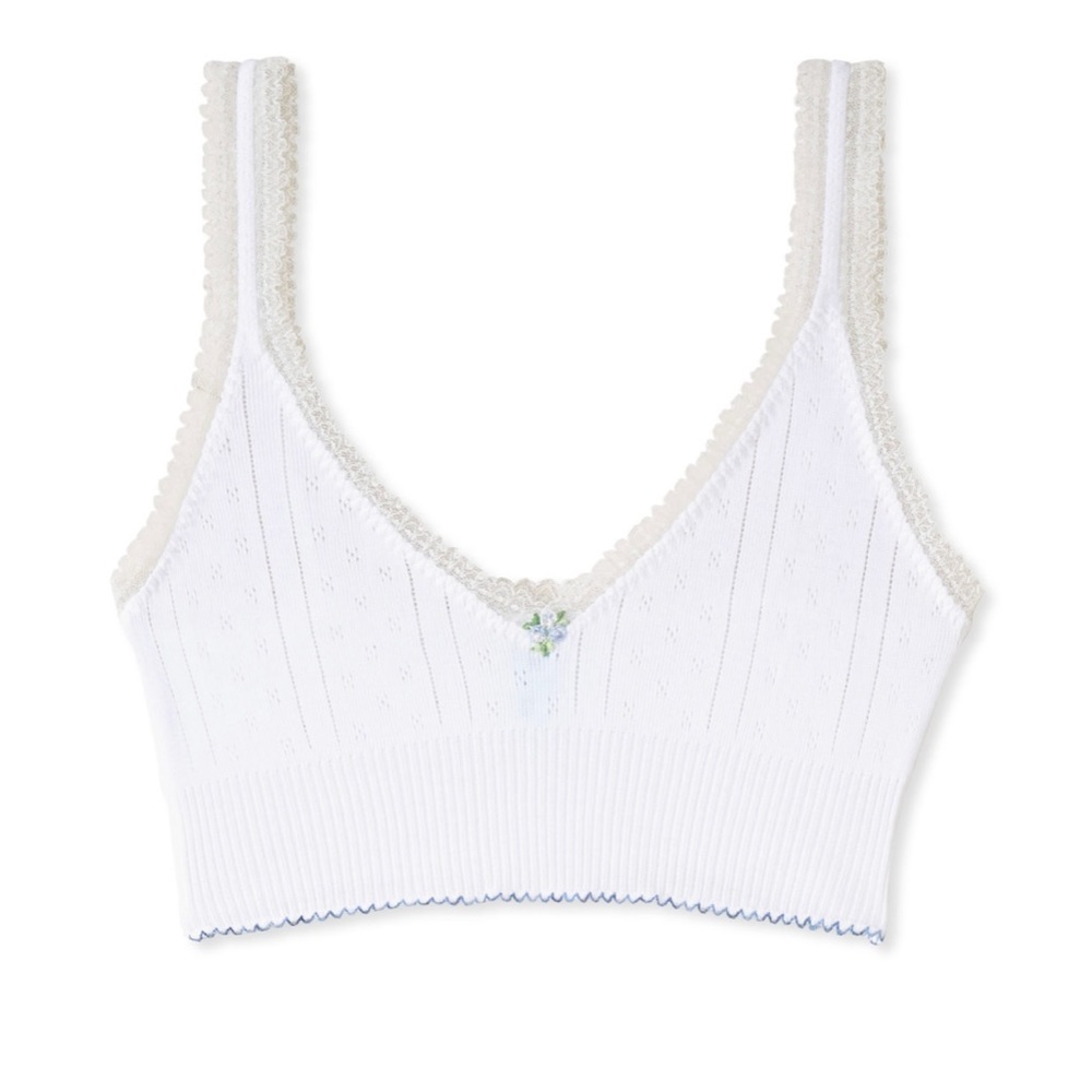 Pretties of Venice V-neck cropped frilly tank